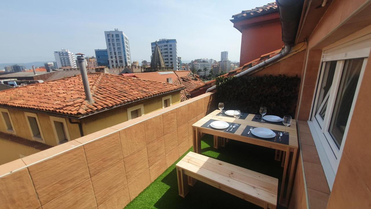 Las Terrazas De Gueeli 6 Pax Wifi - Garaje - Vistas - Vut-3391-As Gijón Exteriér fotografie